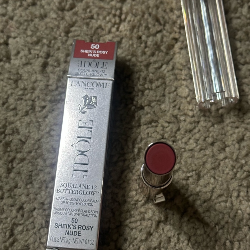 NEW Lancôme L'Idôle Squalane-12 Butterglow Lip Balm - Sheik's Rosy Nude - Picture 3 of 4